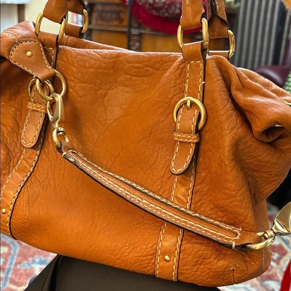 VINTAGE (LIKE NEW )ANTONIO MELANI Leather Satchel Bag, made of fine leather - Picture 7 of 17